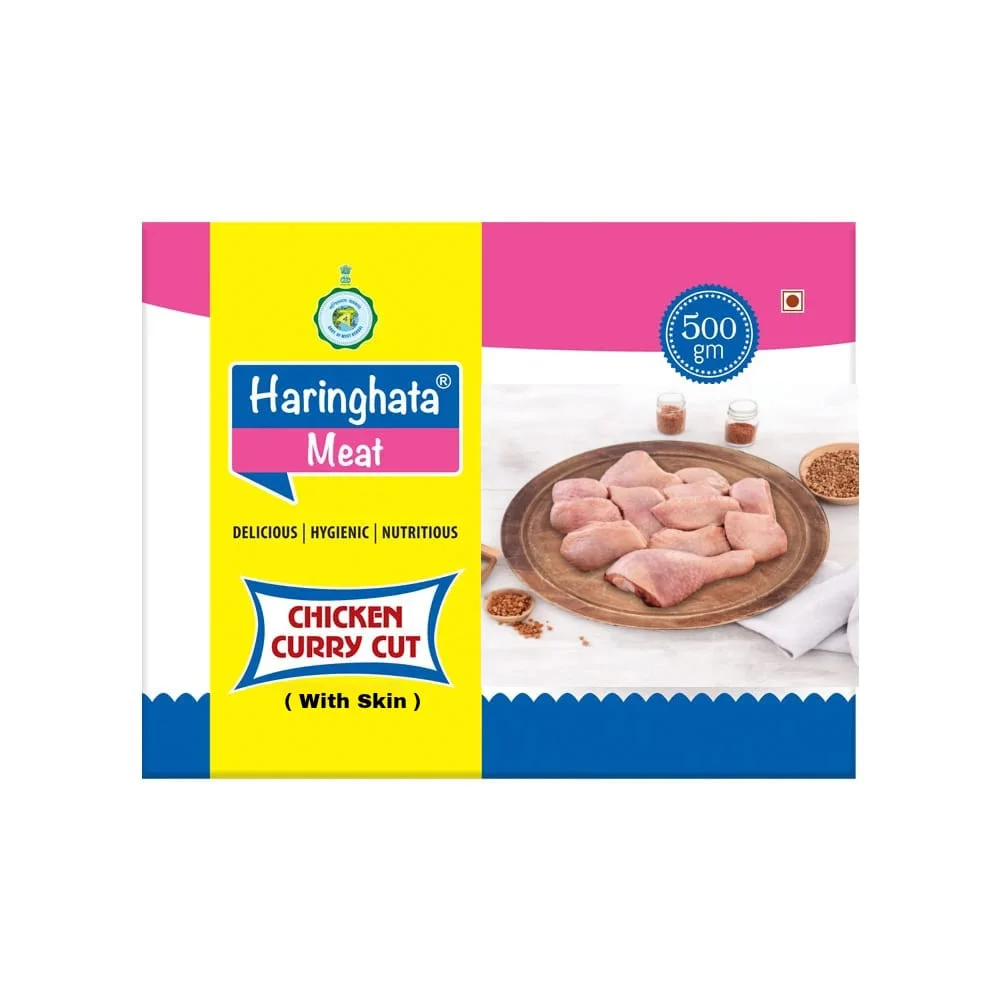 Curry cut chicken with skin